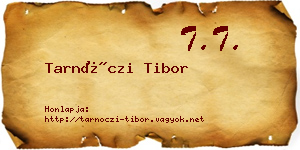 Tarnóczi Tibor névjegykártya